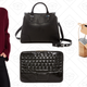 Teresa Sweater, $60 | Small Amorous Leather Satchel, $130 | Stitched Virginia 15" Leather Laptop Case, $55 | Christy Back Lace-Up Sandal, $100